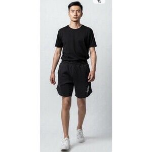 Ouber Workout Better Black Athletic Shorts Men’s Size M Zip Pockets